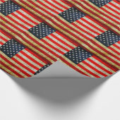 Papier Cadeau Drapeau Grunge America (Coin)