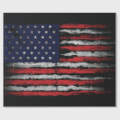 Papier Cadeau Drapeau Grunge U.S.A (Plat)