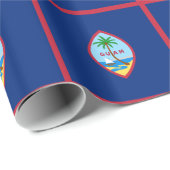 Papier Cadeau Drapeau Guam (Coin rond)