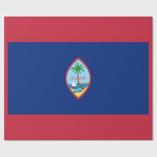 Papier Cadeau Drapeau Guam (Plat)