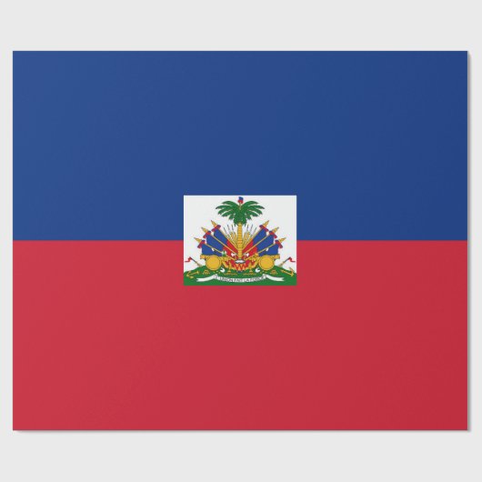 Papier Cadeau Drapeau Haïti (Plat)