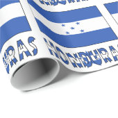 Papier Cadeau Drapeau hondurien (Coin rond)