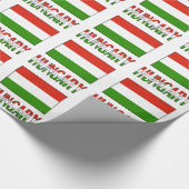 Papier Cadeau Drapeau Hongrie et Hongrie (Coin)