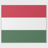 Papier Cadeau Drapeau hongrois (Plat)