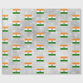 Papier Cadeau Drapeau indien (Plat)