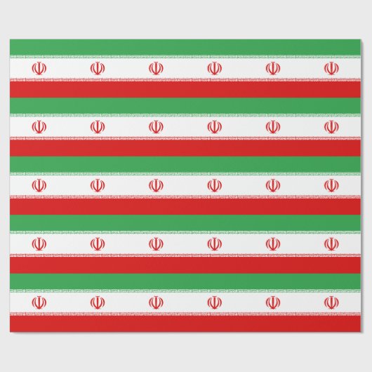 Papier Cadeau Drapeau Iran (Plat)