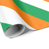 Papier Cadeau drapeau irlandais (Coin rond)