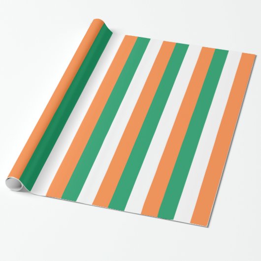 Papier Cadeau Drapeau irlandais (Déroulé)