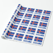 Papier Cadeau Drapeau islandais (Déroulé)