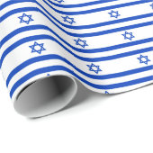 Papier Cadeau Drapeau Israël (Coin rond)