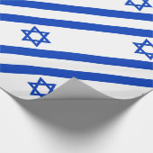 Papier Cadeau Drapeau Israël (Coin)