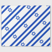 Papier Cadeau Drapeau Israël (Plat)