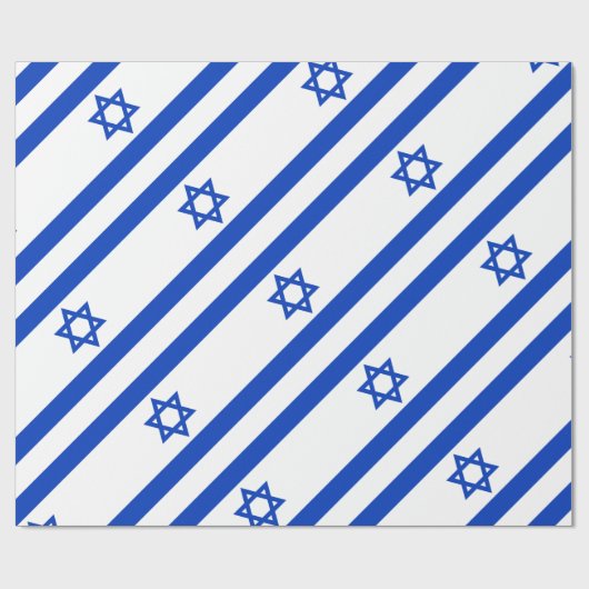 Papier Cadeau Drapeau Israël (Plat)