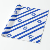 Papier Cadeau Drapeau Israël (Déroulé)