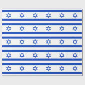 Papier Cadeau Drapeau Israël (Plat)