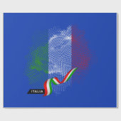 Papier Cadeau Drapeau italien (Plat)