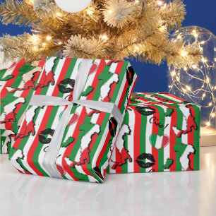 Papier Cadeau Drapeau italien Ciao et formes