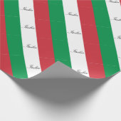 Papier Cadeau Drapeau italien - drapeau de l'Italie - l'Italie (Coin)