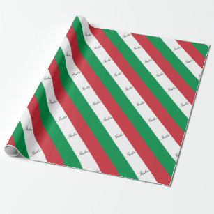 Papier Cadeau Drapeau italien - drapeau de l'Italie - l'Italie