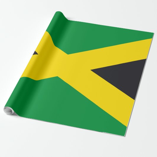 Papier Cadeau Drapeau jamaïcain (Déroulé)