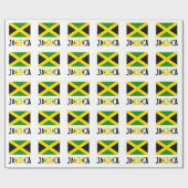 Papier Cadeau Drapeau jamaïcain (Plat)