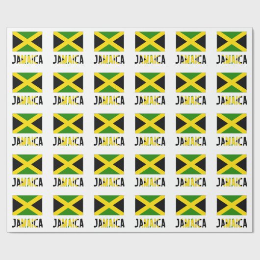 Papier Cadeau Drapeau jamaïcain (Plat)
