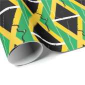 Papier Cadeau Drapeau jamaïcain (Coin rond)