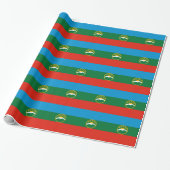 Papier Cadeau Drapeau Karachay Cherkessia (Déroulé)
