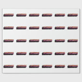 Papier Cadeau Drapeau lesbien 3D (Plat)