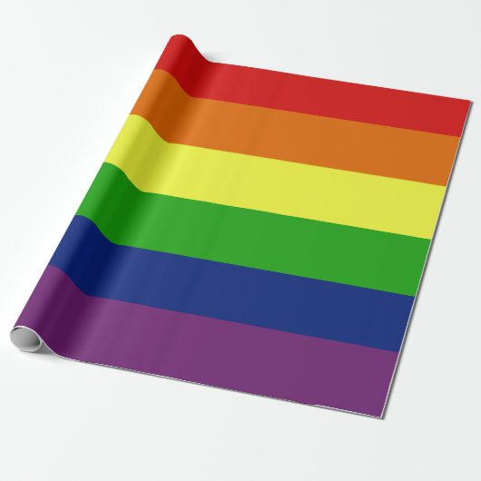 Papier Cadeau Drapeau LGBT Pride Papier-cadeau Rainbow (Déroulé)