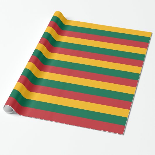Papier Cadeau Drapeau Lituanie (Déroulé)