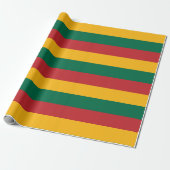 Papier Cadeau Drapeau Lituanie (Déroulé)