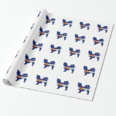 Papier Cadeau Drapeau long Haia Chihuahua Colorado Silhouette (Déroulé)