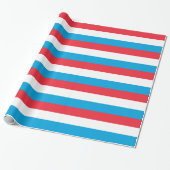 Papier Cadeau Drapeau Luxembourg (Déroulé)