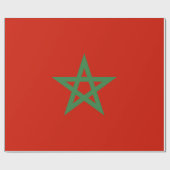 Papier Cadeau drapeau marocain (Plat)
