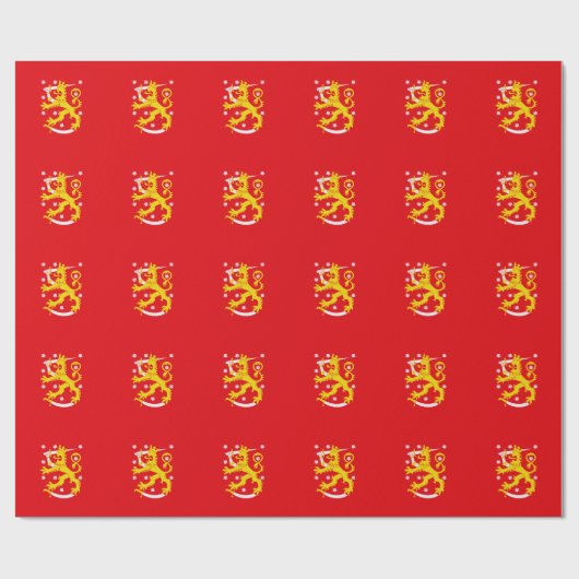 Papier Cadeau Drapeau médiéval de Finlande (Plat)