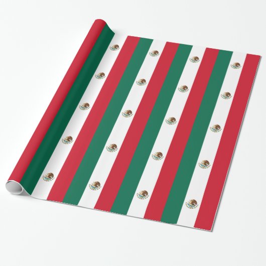 Papier Cadeau Drapeau mexicain (Déroulé)
