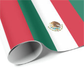 Papier Cadeau Drapeau mexicain (Coin rond)