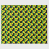 Papier Cadeau DRAPEAU Moderne DE JAMAÏQUE (Plat)