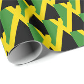 Papier Cadeau DRAPEAU Moderne DE JAMAÏQUE (Coin rond)