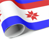 Papier Cadeau Drapeau Mordovia (Coin rond)