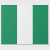 Papier Cadeau Drapeau nigérian (Plat)