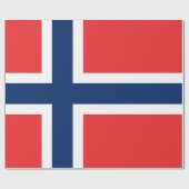 Papier Cadeau Drapeau norvégien (Plat)