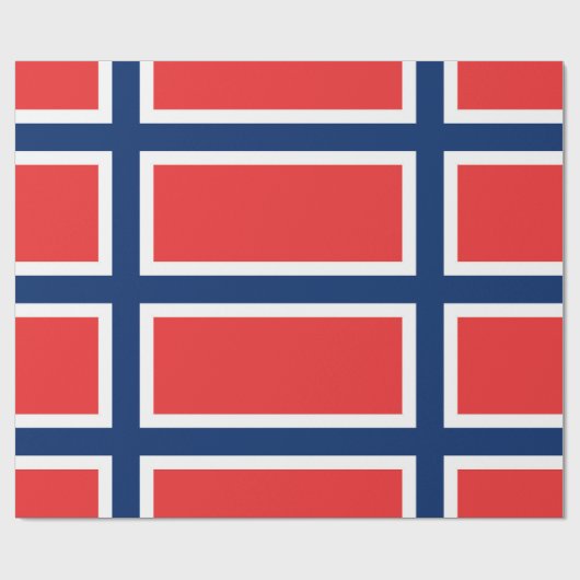 Papier Cadeau Drapeau norvégien (Plat)