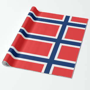 Papier Cadeau Drapeau norvégien