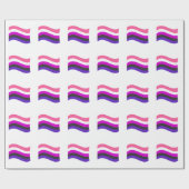 Papier Cadeau Drapeau ondoyant de fierté genderfluid (Plat)