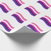 Papier Cadeau Drapeau ondoyant de fierté genderfluid (Coin)