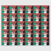 Papier Cadeau Drapeau palestinien libre (Plat)