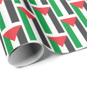 Papier Cadeau Drapeau palestinien Palestine libre (Coin rond)
