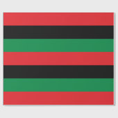 Papier Cadeau Drapeau panafricain de l'UNIA (Plat)